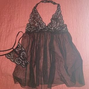 Halter Victoria's Secret lingerie with lacy panty!